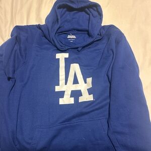 Stitches Blue and White Sweater with Iconic Design